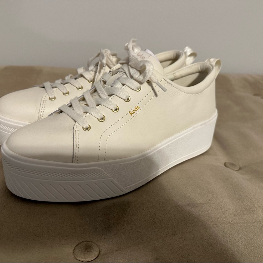 Keds Women's Off-White Platform Sneakers